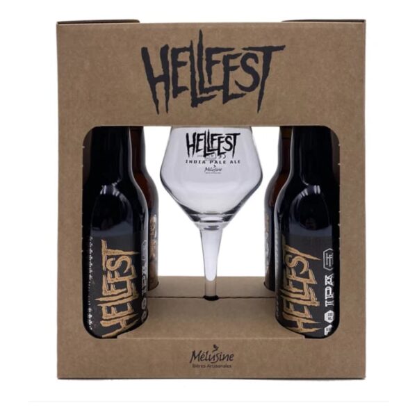 Terroir-Artisan Coffret hellfest 4 bières + verre - Le Vin Emoi 1