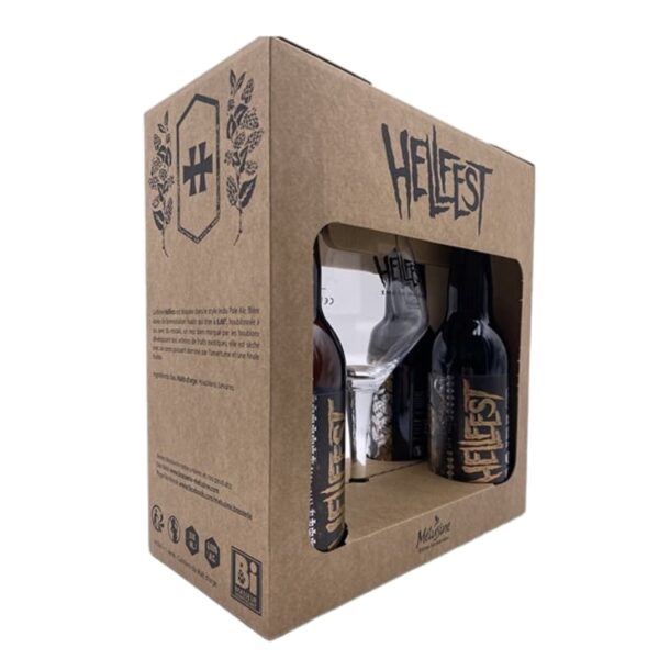 Terroir-Artisan Coffret hellfest 4 bières + verre - Le Vin Emoi 2